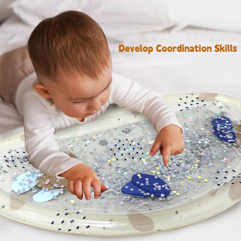 Tapis d'Eau Gonflable d'Éveil Bébé