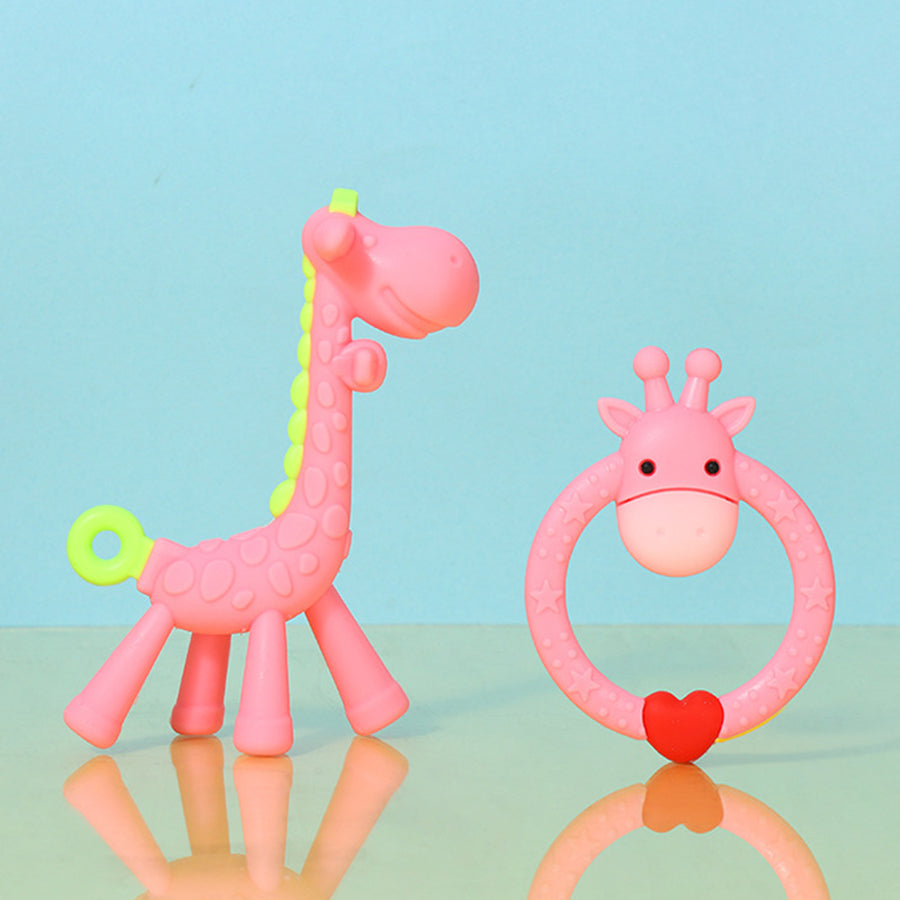 Jouet de Dentition Girafe en Silicone