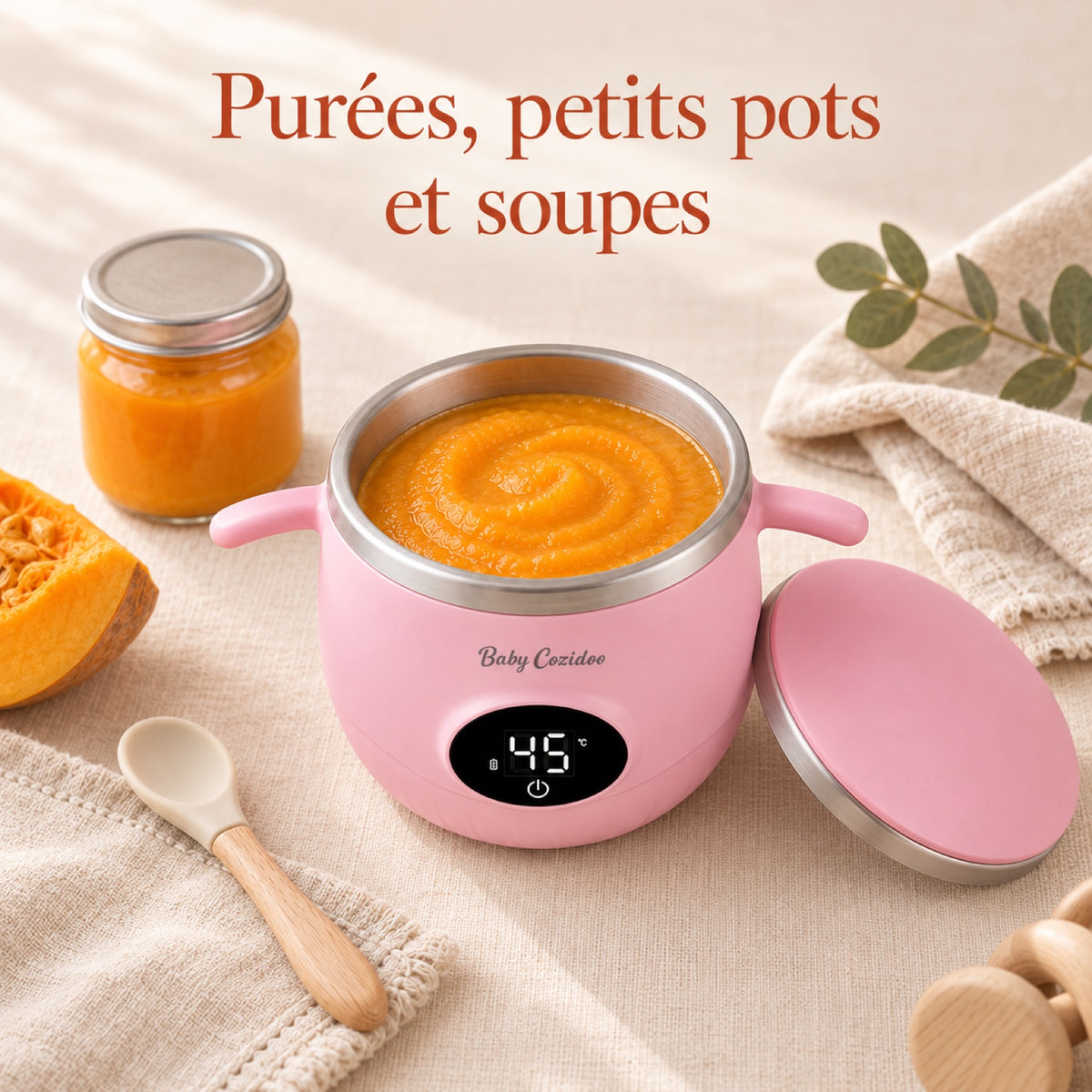 Chauffe petit pot Babycozidoo pour purées, petits pots et soupes