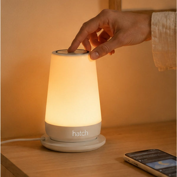 Étape 2 : choisir la teinte de lumière et le fond sonore, d'une pression sur l'appareil ou depuis l'application
